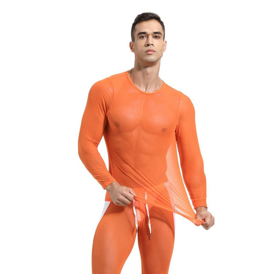 Breathable Mesh Long Sleeve Top loungewear