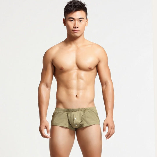 Buttoned Lounge Boxer Shorts - Oh My Underwear