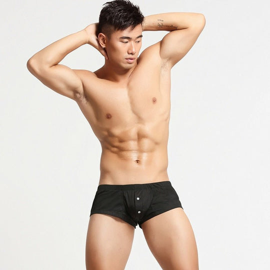 Buttoned Lounge Boxer Shorts - Oh My Underwear