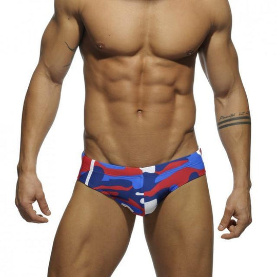 Sexy Men's Swimsuits - Color Flare Camo Swim Briefs – Oh My!