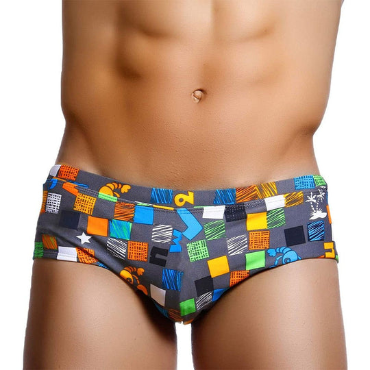 Color Square Swim Trunks - Oh My Underwear