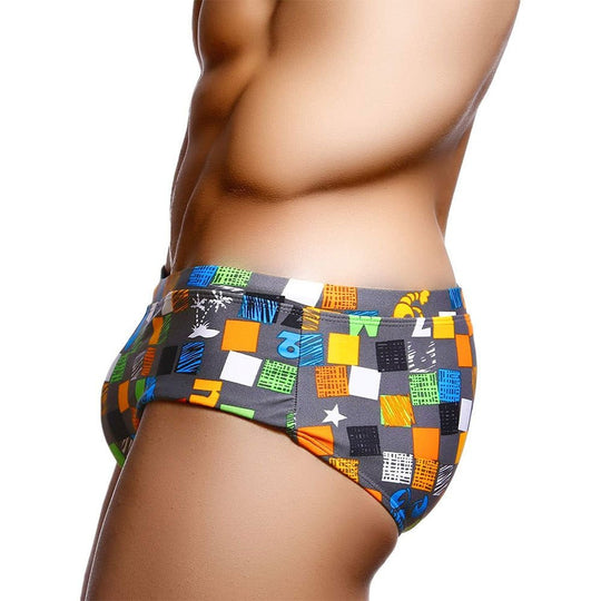 Color Square Swim Trunks - Oh My Underwear