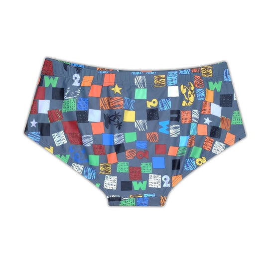 Color Square Swim Trunks - Oh My Underwear