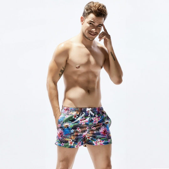Dark Floral Board Shorts - Oh My Underwear