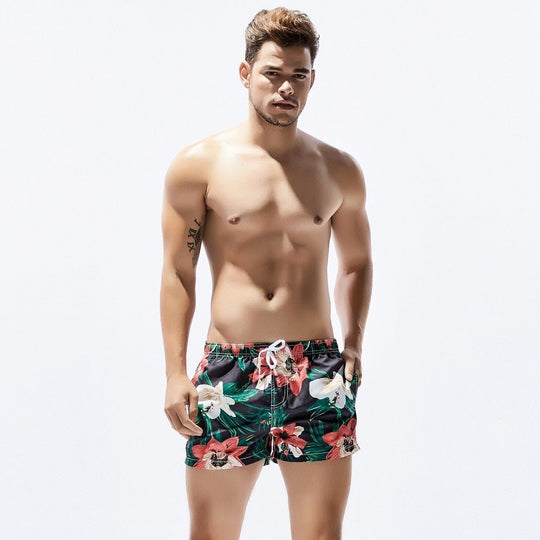 Dark Floral Board Shorts - Oh My Underwear