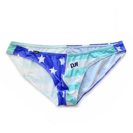 Sexy Men’s Swimsuits - Desmiit Stars + Stripes Ultra Thin Swim Briefs ...