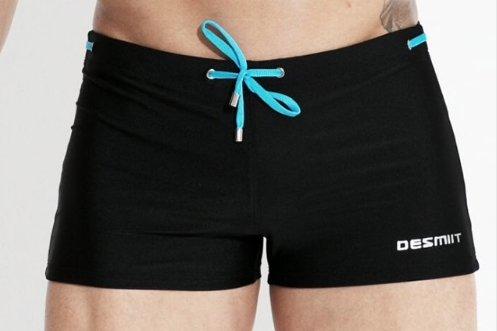 Desmiit Color Tie Square Cut Swim Briefs swimwear
