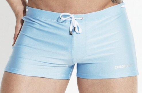 Desmiit Color Tie Square Cut Swim Briefs swimwear