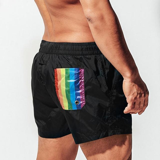 Desmiit Pride Pocket Swim Trunks swimwear
