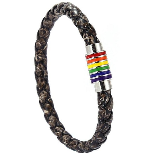 Distressed Woven Tumbler Pride Bracelet accessories