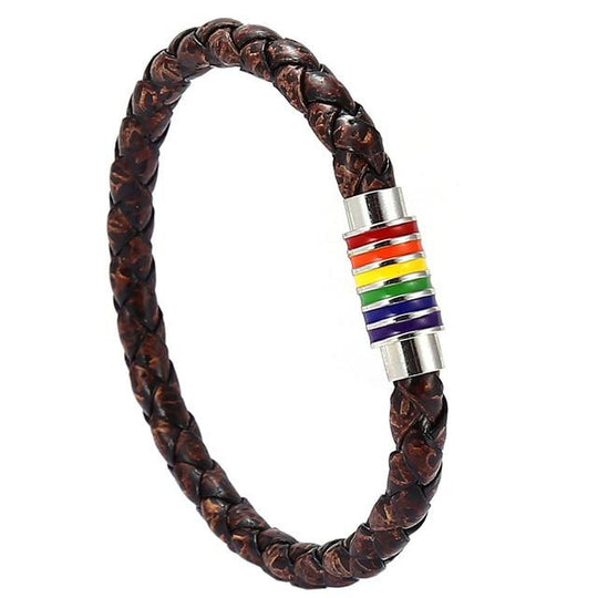 Distressed Woven Tumbler Pride Bracelet accessories