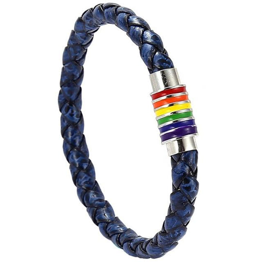 Distressed Woven Tumbler Pride Bracelet accessories