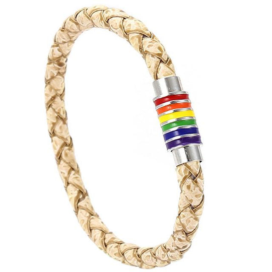 Distressed Woven Tumbler Pride Bracelet accessories