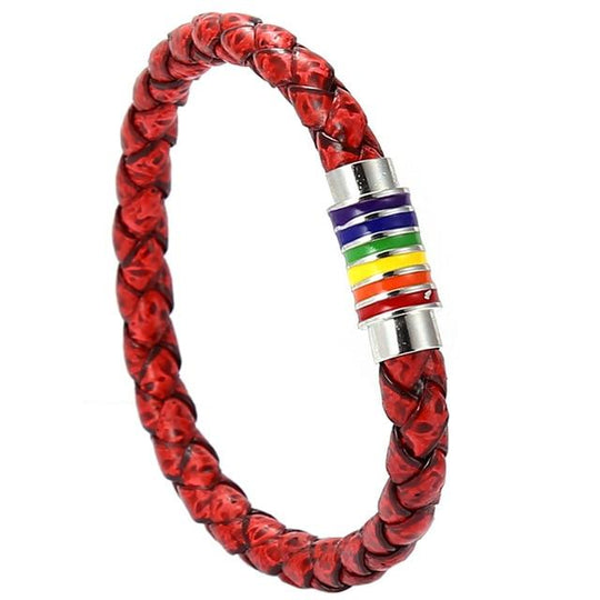 Distressed Woven Tumbler Pride Bracelet accessories