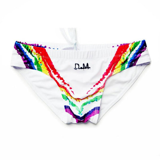DM Rainbow Grafitti Swim Briefs - Oh My Underwear