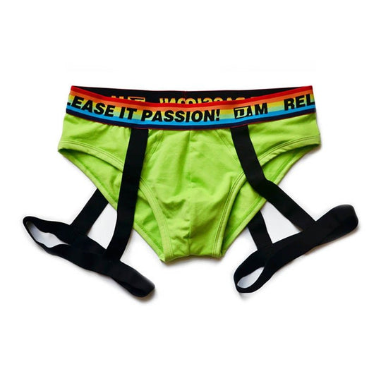 DM Rainbow Passion Garter Briefs - Oh My Underwear