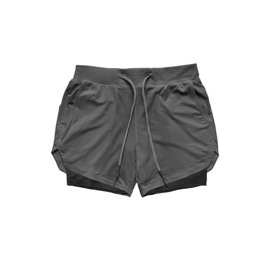 Double Layered Hidden Pocket Running Shorts - Oh My Underwear