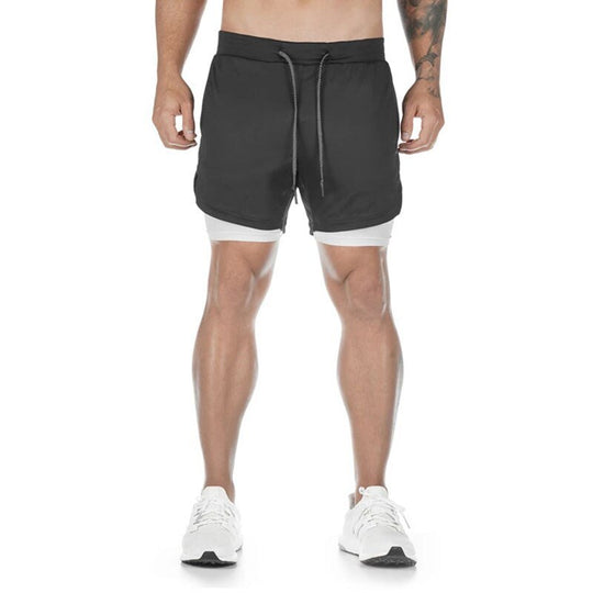 Double Layered Hidden Pocket Running Shorts - Oh My Underwear