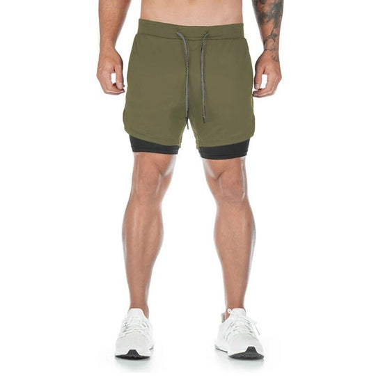 Double Layered Hidden Pocket Running Shorts - Oh My Underwear