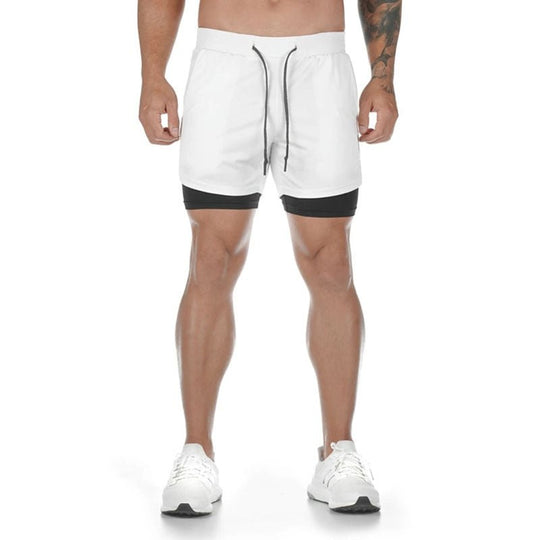 Double Layered Hidden Pocket Running Shorts - Oh My Underwear