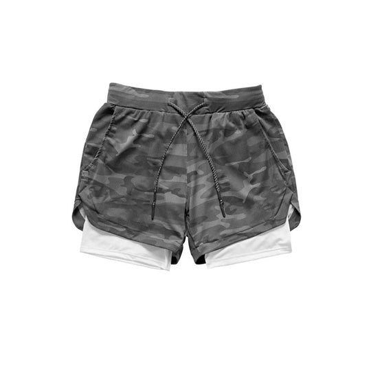 Double Layered Hidden Pocket Running Shorts - Oh My Underwear