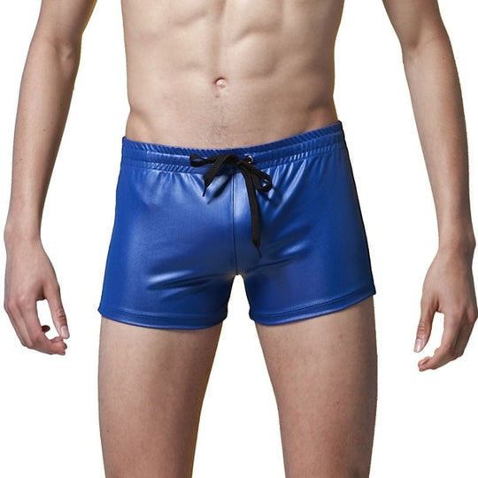 Faux Leather Swim Trunks - Oh My Underwear