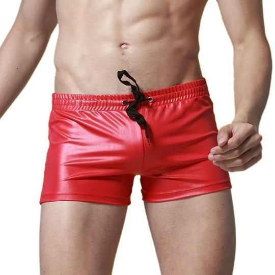 Faux Leather Swim Trunks - Oh My Underwear