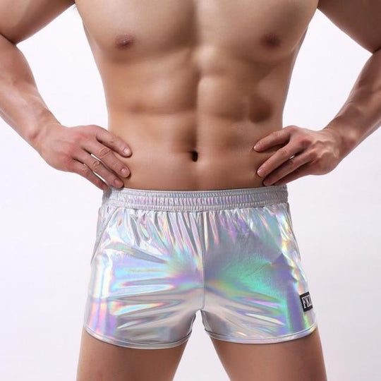 Men's shiny underwear, Men's Fashion, Bottoms, Shorts on Carousell