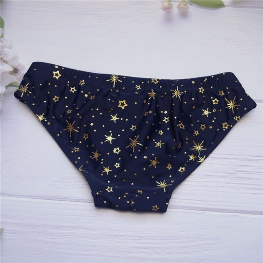 Gold Stars Swim Briefs - Oh My Underwear