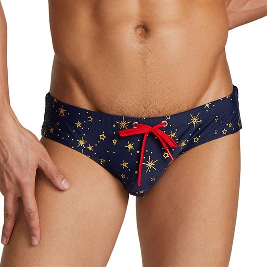 Gold Stars Swim Briefs - Oh My Underwear
