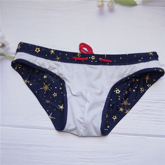 Gold Stars Swim Briefs - Oh My Underwear