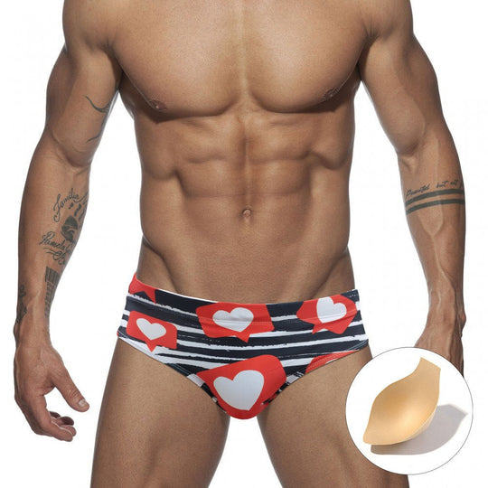 Hearts Swim Briefs - Oh My Underwear