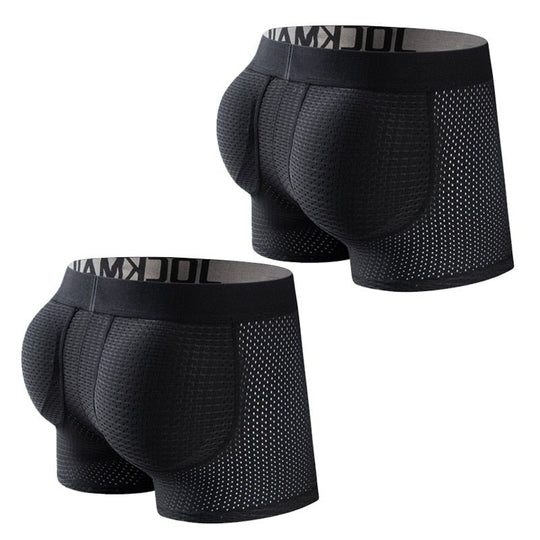 Men's Sexy Underwear - Jockmail Bun Buster Mesh Boxer Briefs 2-Pack – Oh My!