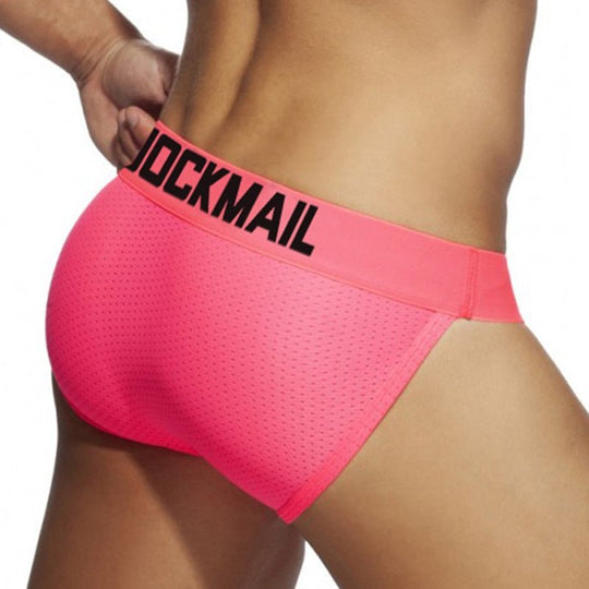 Men's Sexy Underwear - Jockmail Neon Mesh Sport Brief – Oh My!