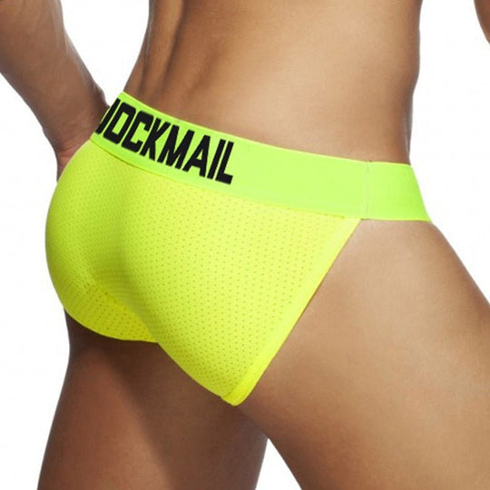 Men's Sexy Underwear - Jockmail Neon Mesh Sports Briefs 4-Pack – Oh My!