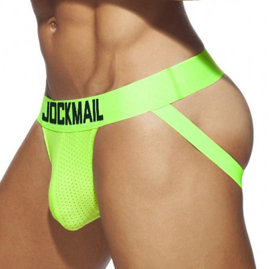 JOCKMAIL 4pcs/Pack 4PCS/Pack Men Underwear Mesh Mens Tong Comfortable Jock  strap (as1, alpha, m, regular, regular, 240-Green/Rose/Yellow/Orange-4pcs,  Medium) at  Men's Clothing store