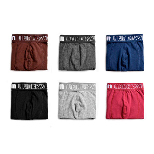Man Basic Boxer Briefs 6-Pack - Oh My Underwear