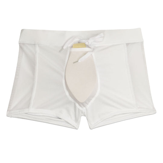 Xtremen 91059 Peekaboo Mesh Briefs White –  - Men's  Underwear and Swimwear
