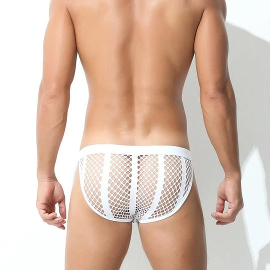 Mesh Striped Side Show Briefs - Oh My!