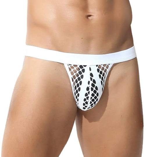 Mesh Striped Side Show Briefs - Oh My!