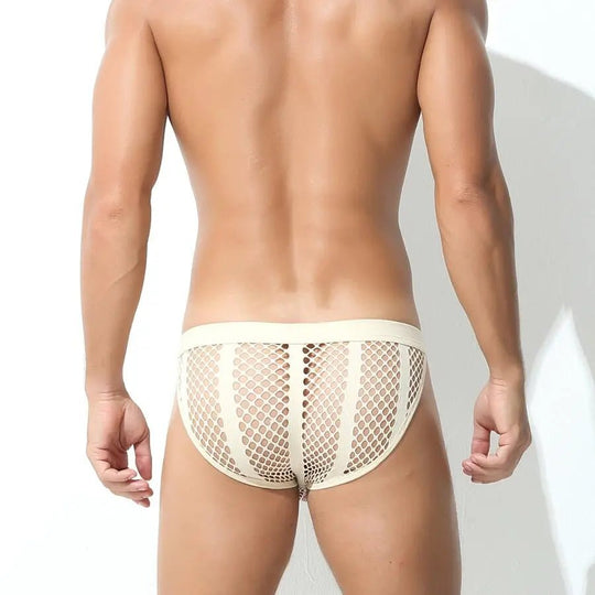 Mesh Striped Side Show Briefs - Oh My!