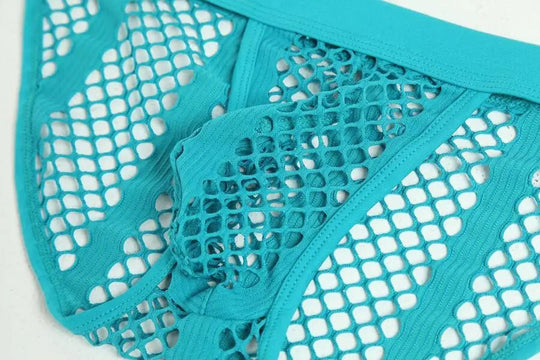 Mesh Striped Side Show Briefs - Oh My!