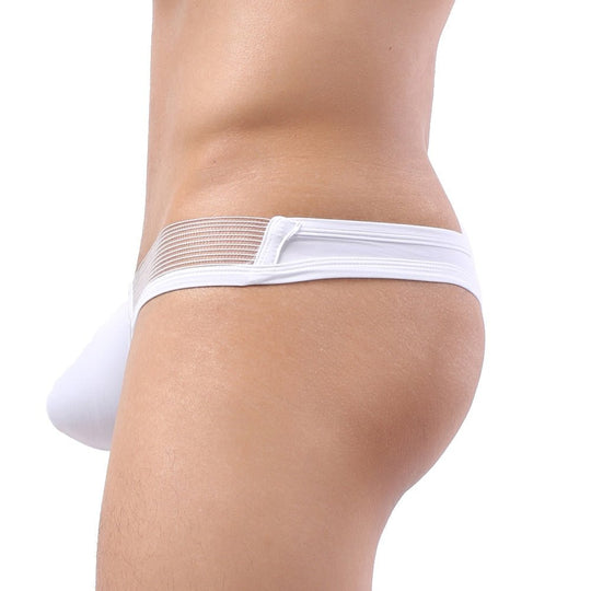 Mesh Topped V-Thong - Oh My Underwear