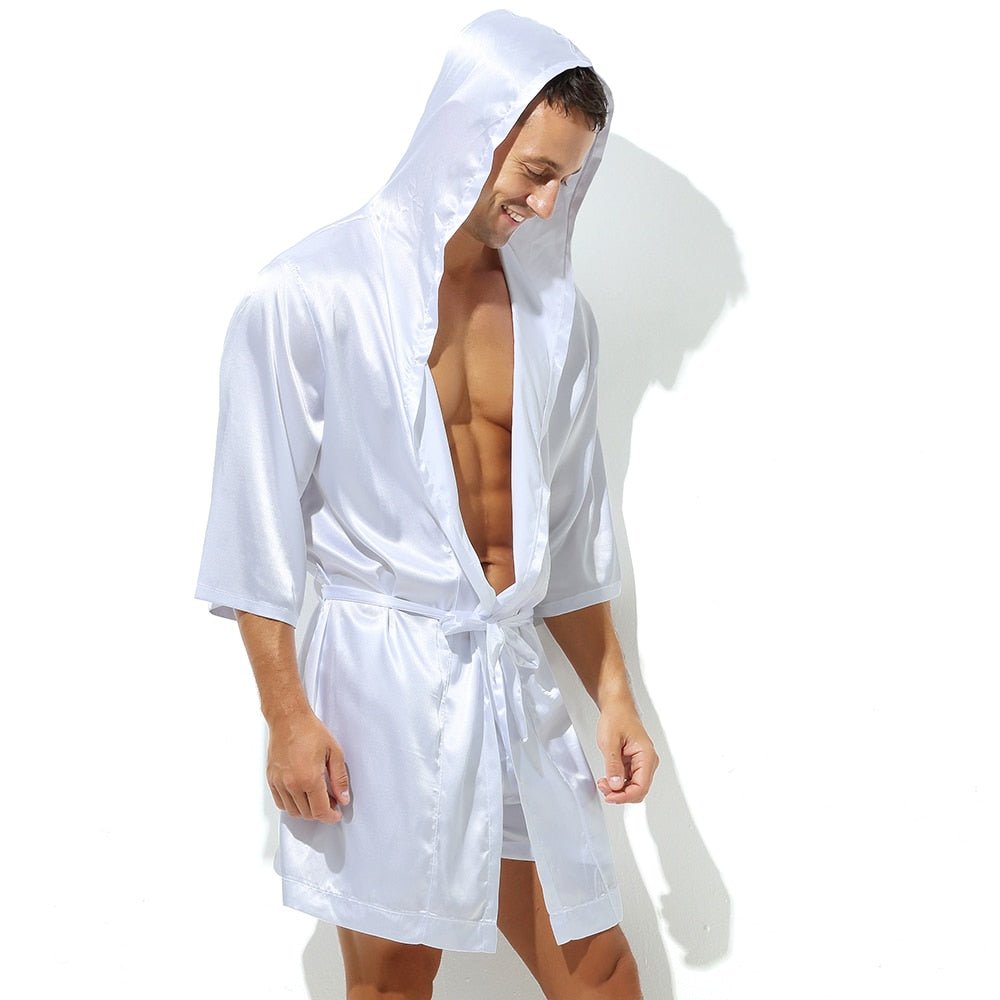 Men’s Sexy Underwear - Metallic Hooded Robe + Boxers – Oh My!
