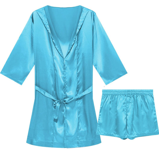 Metallic Hooded Robe + Boxers - Oh My Underwear