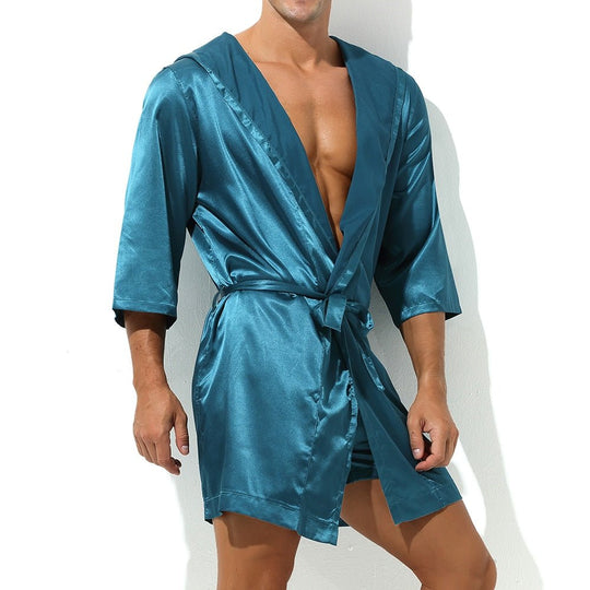 Metallic Hooded Robe + Boxers - Oh My Underwear
