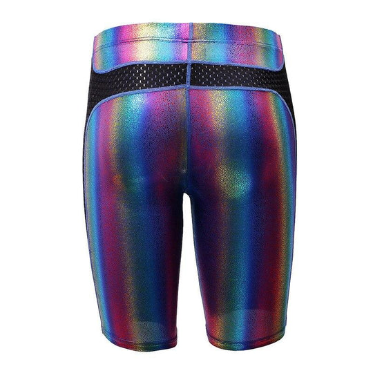 Metallic Rainbow Capri Shorts - Oh My Underwear
