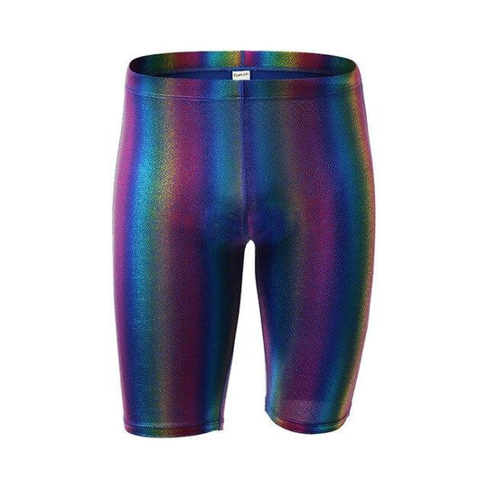 Metallic Rainbow Capri Shorts - Oh My Underwear