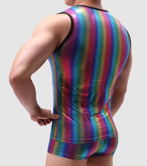 Metallic Rainbow Tanktop + Boxers activewear