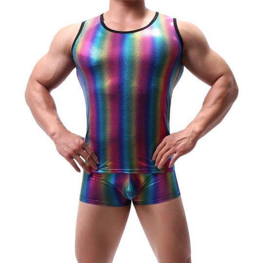 Metallic Rainbow Tanktop + Boxers activewear